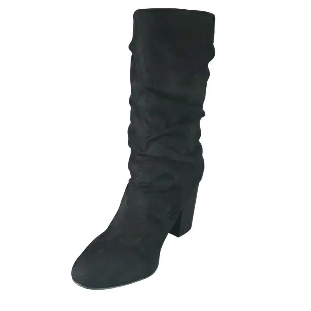 Mia Steffani Pull-On Suede Bootie - Black Nova - 3